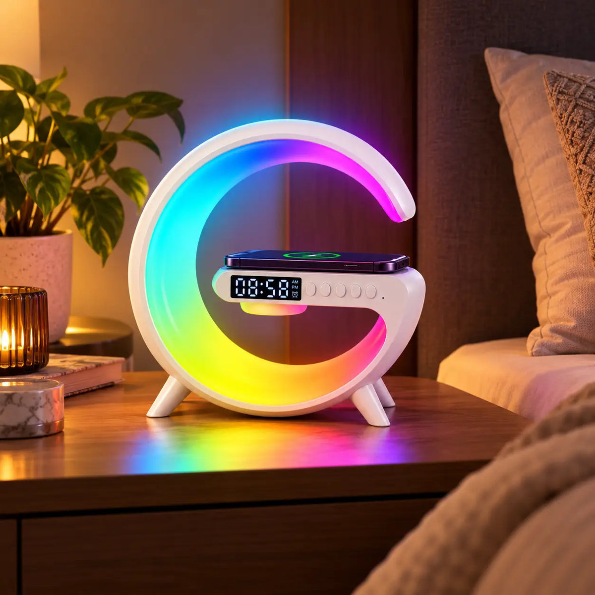 Essetika Lumora 4-in-1 Smart Bedside Lamp