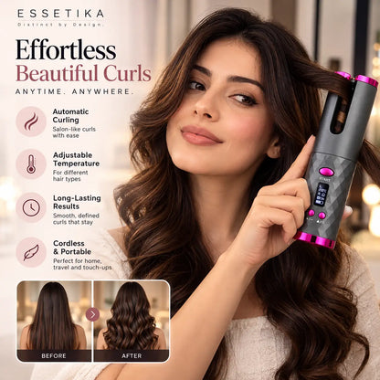 ESSETIKA Wavelle Cordless Automatic Hair Curler