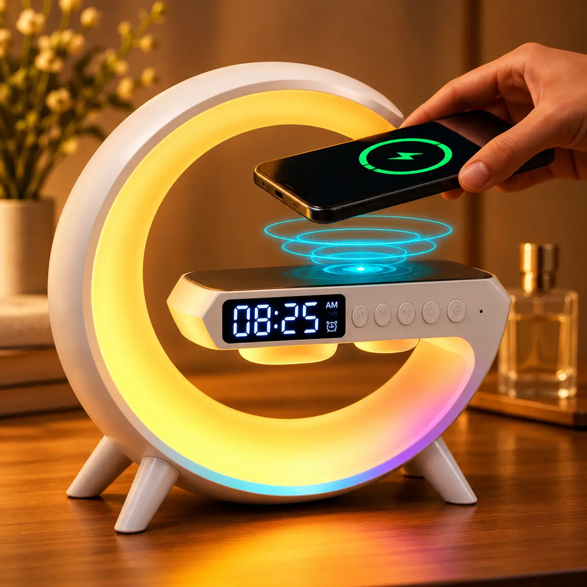 Essetika Lumora 4-in-1 Smart Bedside Lamp
